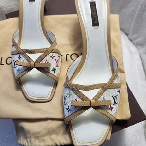 LOUIS VUITTON Monogram Multicolore Sandals Size EU 40